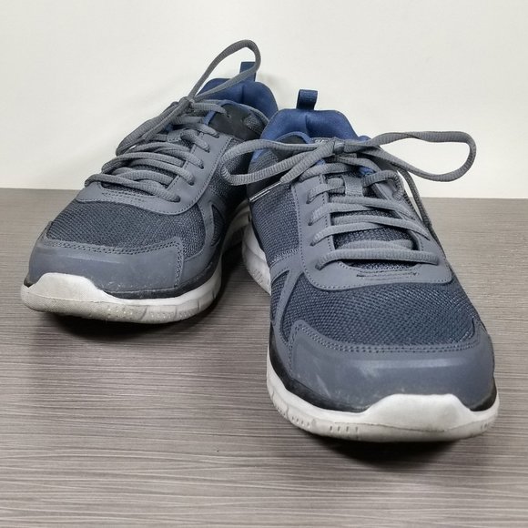 Skechers Track Scloric Sneaker, Grey Mesh, Mens Size 11 US / 45 - Picture 4 of 10